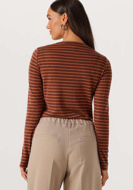 Bruine SUMMUM T-shirt STRIPE LUREX LONGSLEEVE - large
