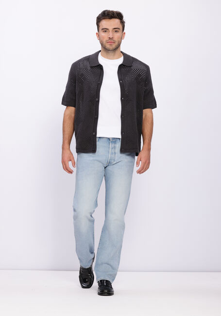 Zwarte LEVI'S Casual overhemd SWEATER CAMP SHIRT - large