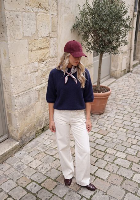 Blauwe KNIT-TED Tops & T-shirts HANS TOP - large