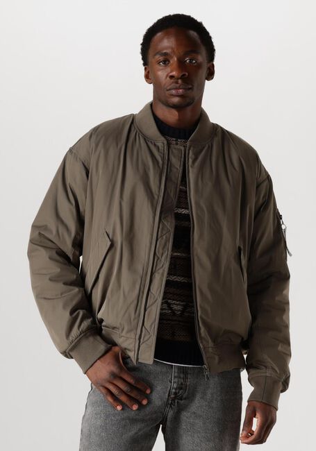 Donkergroene FORÉT Jack BOW BOMBER JACKET - large