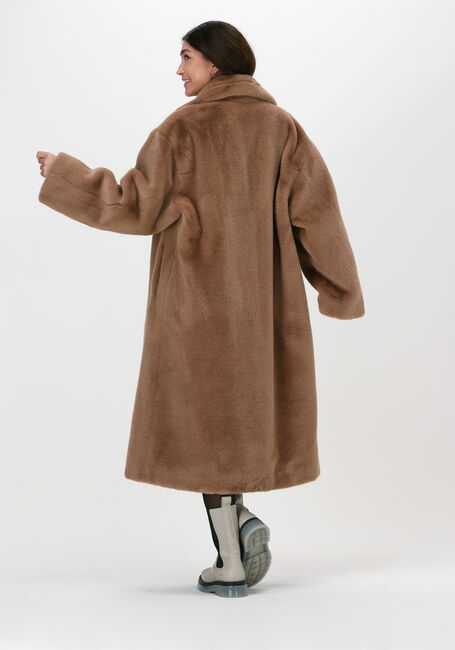 STAND STUDIO Manteau en fausse fourrure MARIA COAT SOFT en marron - large