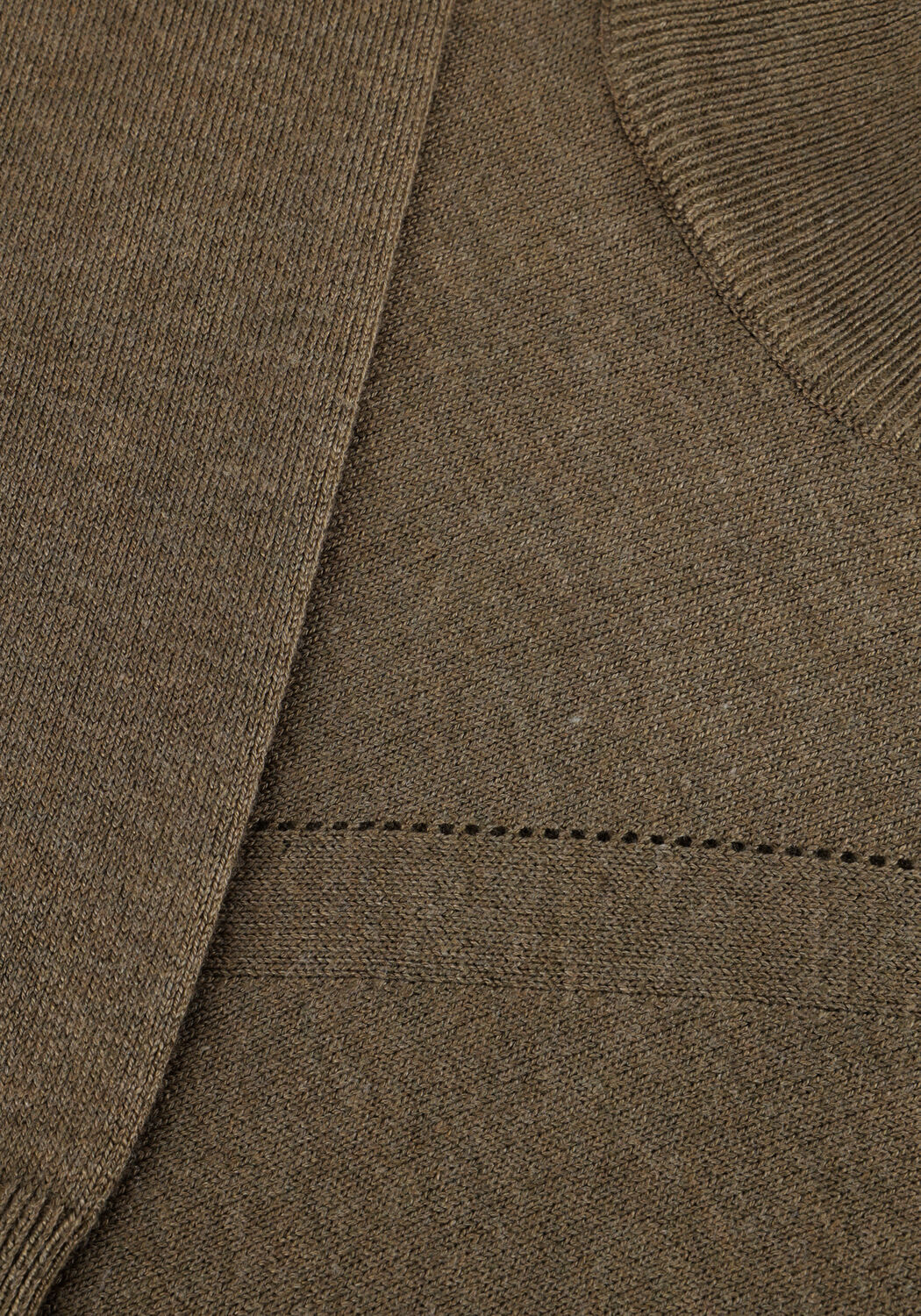 MINUS Pull KYLINA HIGH NECK KNIT T-SHIRT Olive - large