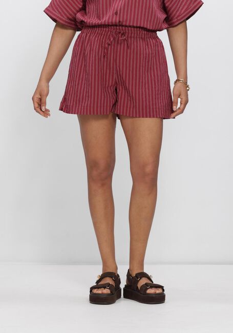 Rode CATWALK JUNKIE Broeken/jumpsuits STRIPED PULL ON SHORT - large