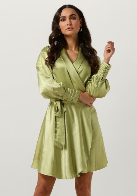 NOTRE-V Mini robe NV-DORIS SATIN DRESS  en vert - large