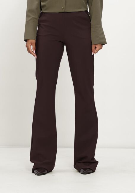 Bordeaux STUDIO ANNELOES Flared broek Flair LONG bonded trousers - large