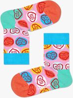 HAPPY SOCKS Chaussettes SWEET HEART en rose  - medium