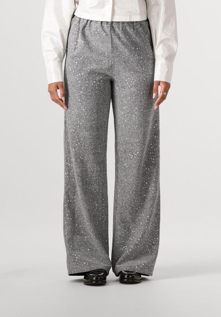 ALIX THE LABEL Pantalon large LADIES WOVEN SEQUIN PANT en gris - large