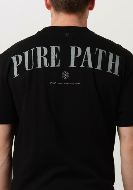 PURE PATH T-shirt TSHIRT WITH BACK PRINT AND SMALL FRONTPRINT en noir - large
