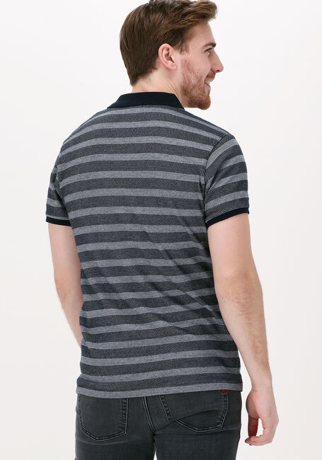 DSTREZZED Polo POLO S/S BRICK STRIPE en bleu - large