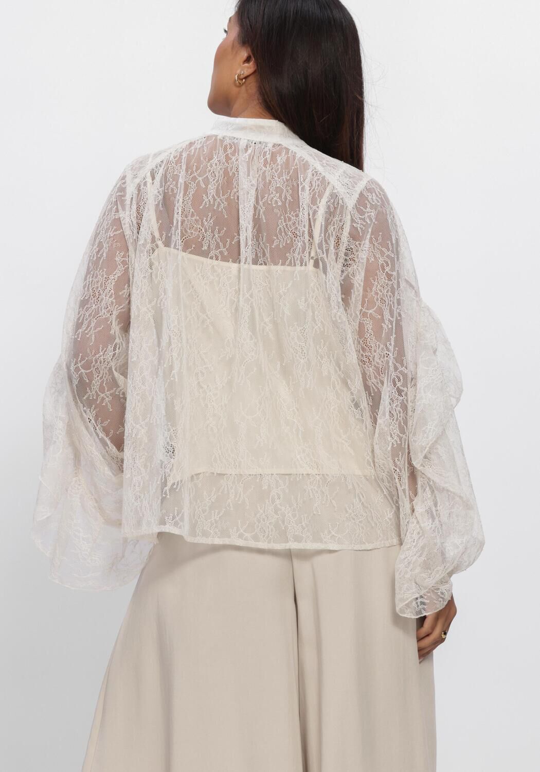 Beige SECOND FEMALE  SYBELL LACE BLOUSE - large