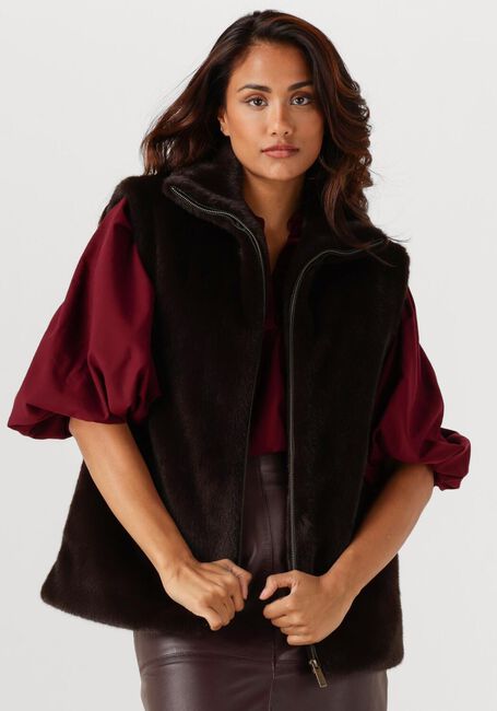 Bruine VANESSA BRUNO Bodywarmer FURO BLOUSON SM - large