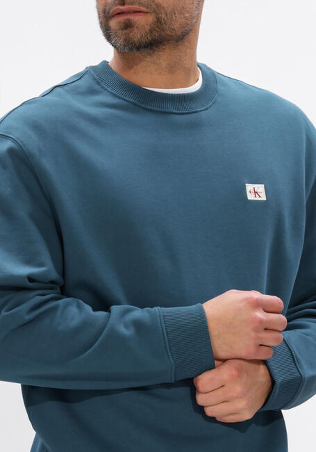 CALVIN KLEIN Chandail LS 350TERRY EY WHSL BADGE CREWNE Petrol - large