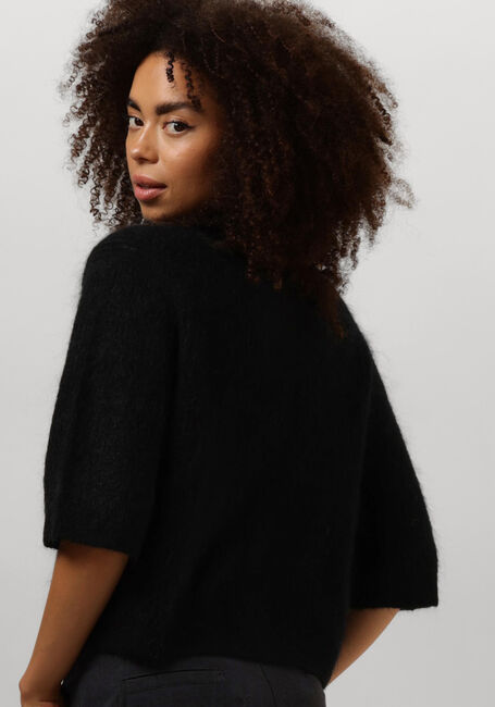 SECOND FEMALE Gilet ANDRIA KNIT CARDIGAN en noir - large