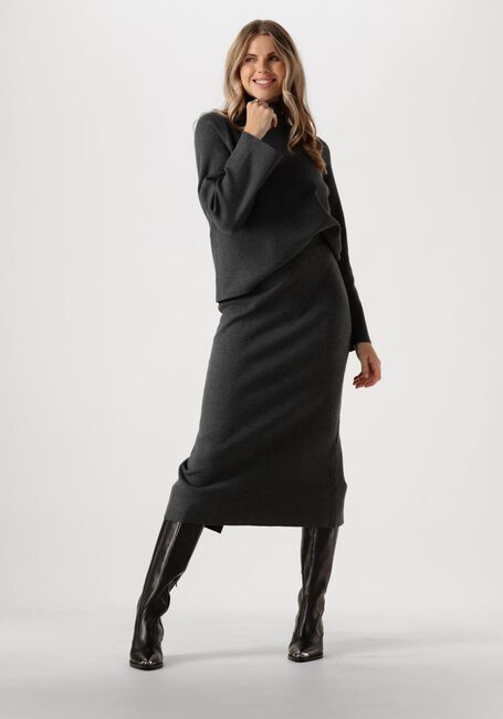 Donkergrijze OBJECT Top OBJREYNARD SQUARE SLEEVE PULLOVER - large