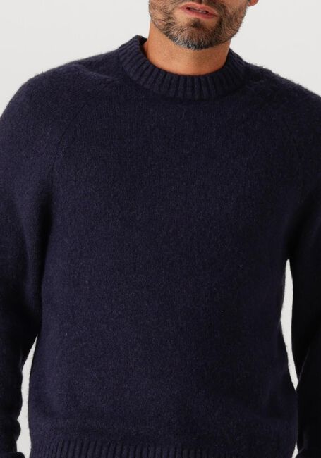 LES DEUX Pull GILBERT CREWNECK KNIT Bleu foncé - large
