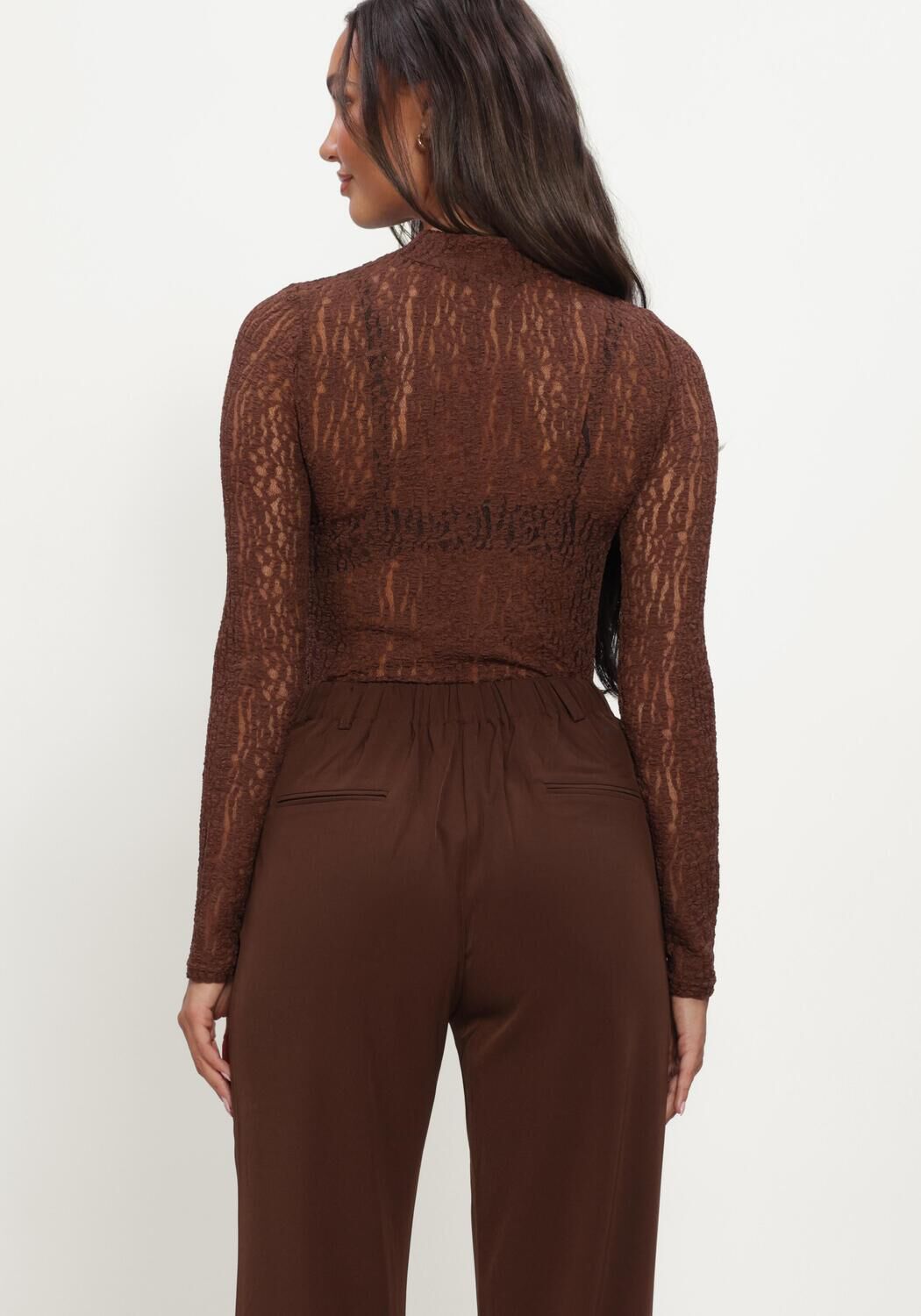YDENCE Haut TOP ROBERTA en marron - large