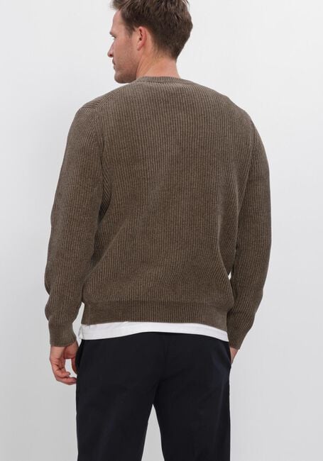 Bruine PROFUOMO Trui CHENILLE RIB - large