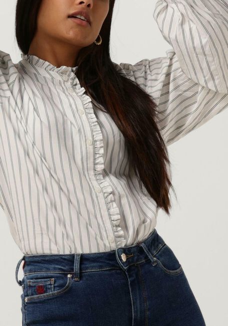 Beige TOMMY HILFIGER  CO PINSTRIPE FEMININE BLOUSE LS - large