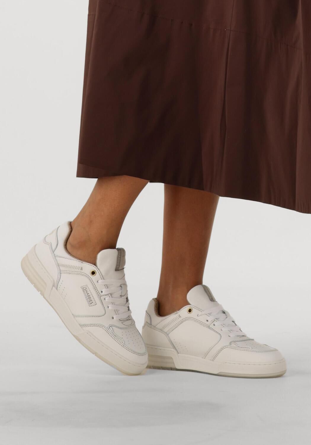 Witte SHABBIES Sneakers REVIN CONTRA - large