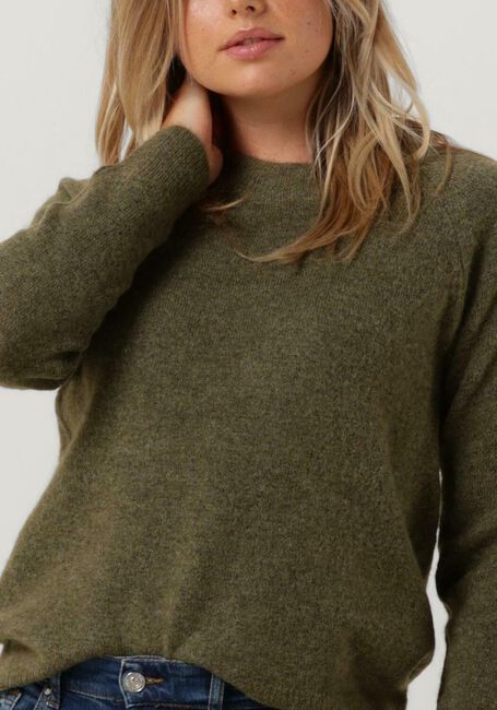 SELECTED FEMME Pull SLFLULU LS KNIT O-NECK B Vert foncé - large