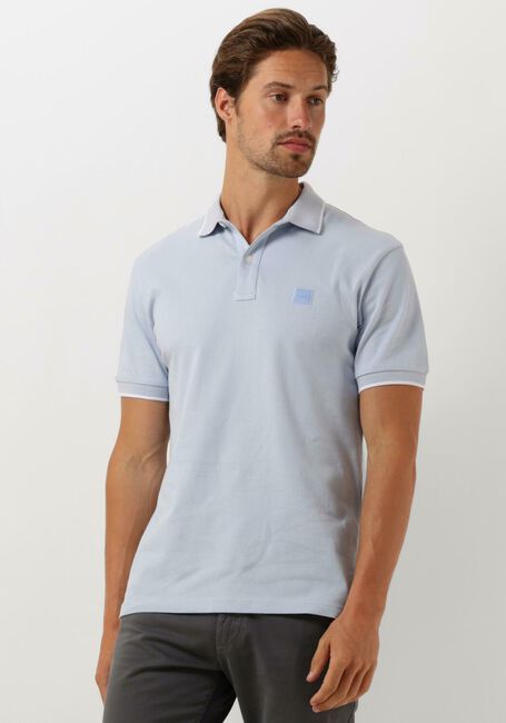 BOSS ORANGE Polo PASSERTIP Bleu clair - large