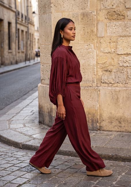 Bordeaux MINUS Wijde broek MSSERIA PANTS - large
