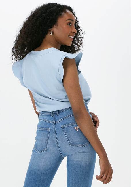 GUESS Haut SS MATTHEA TOP Bleu clair - large