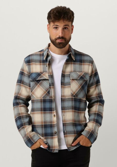 Blauwe DSTREZZED Overshirt COREY OVERSHIRT - large