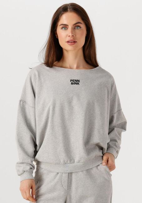 Grijze PENN & INK Trui SWEATER W25F1703 - large