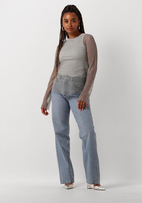 NEO NOIR Haut AIMEE STONE BLOUSE en argent - large