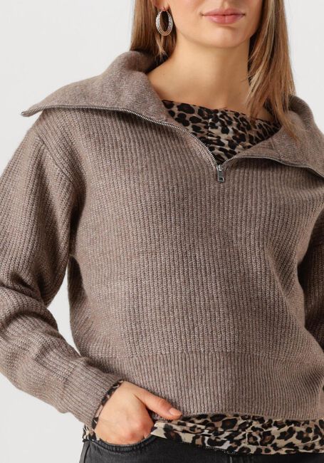 MSCH COPENHAGEN Pull MSCHGYTTA ZIP PULLOVER en marron - large