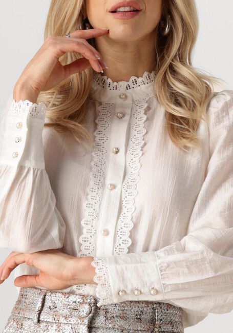 Witte CO'COUTURE  ANGIE ANGLAISE SHIRT - large