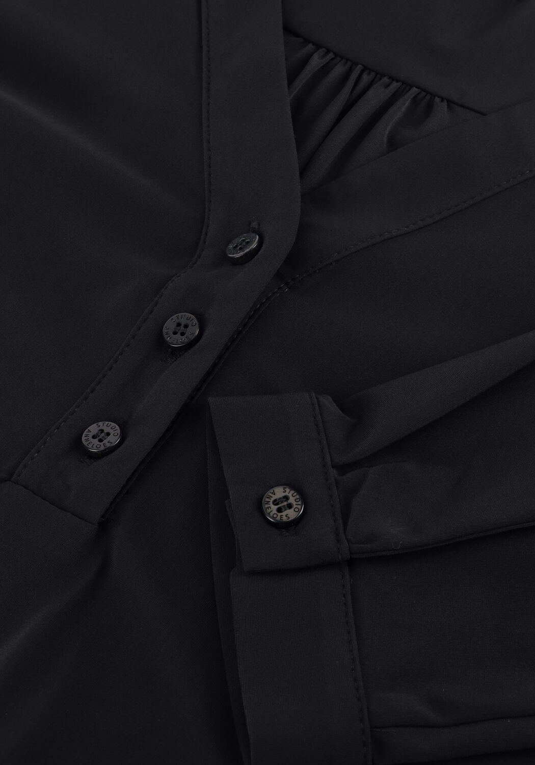 Zwarte STUDIO ANNELOES  EVI BLOUSE - large