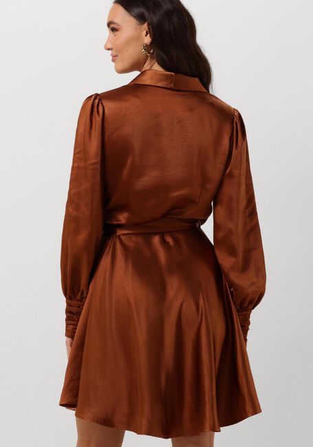 NOTRE-V Mini robe NV-DORIS SATIN DRESS en marron - large