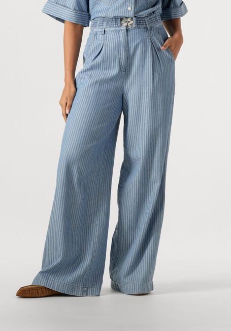 AAIKO Pantalon large LOTTY STRIPE CO 568 Bleu clair - large