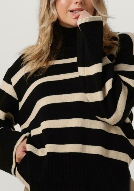MODSTRÖM Pull CORBINMD STRIPE T-NECK en noir - large