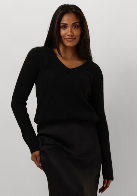RESORT FINEST Pull V-NECK RIB KNIT en noir - large