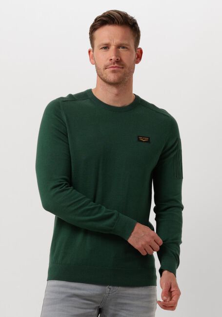 Groene PME LEGEND Trui R-NECK AMERICAN CLASSIC KNIT - large