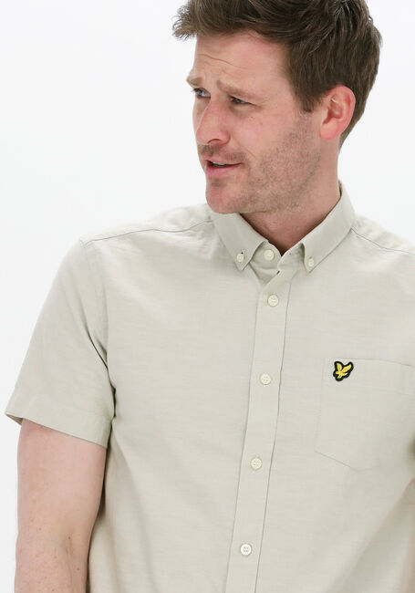 Olijf LYLE & SCOTT Casual overhemd SS OXFORD SHIRT - large