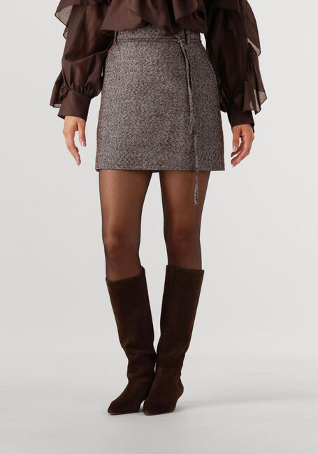 SECOND FEMALE Mini-jupe ARBOR SKIRT en marron - large