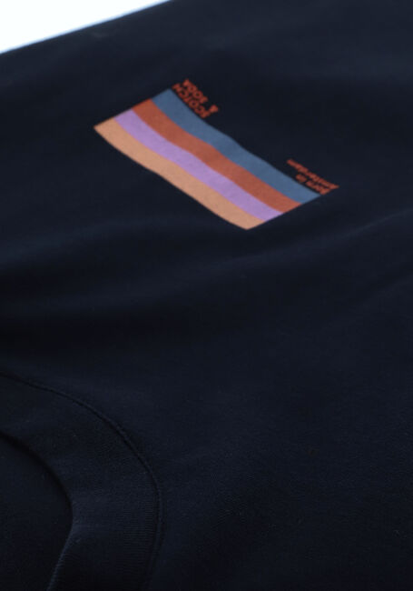 Donkerblauwe SCOTCH & SODA T-shirt GRAPHIC LOGO T-SHIRT IN ORGANI - large