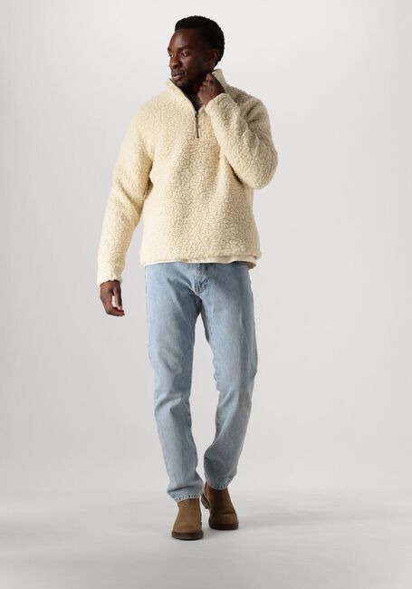 FORÉT Pull WAVE HALF ZIP Écru - large