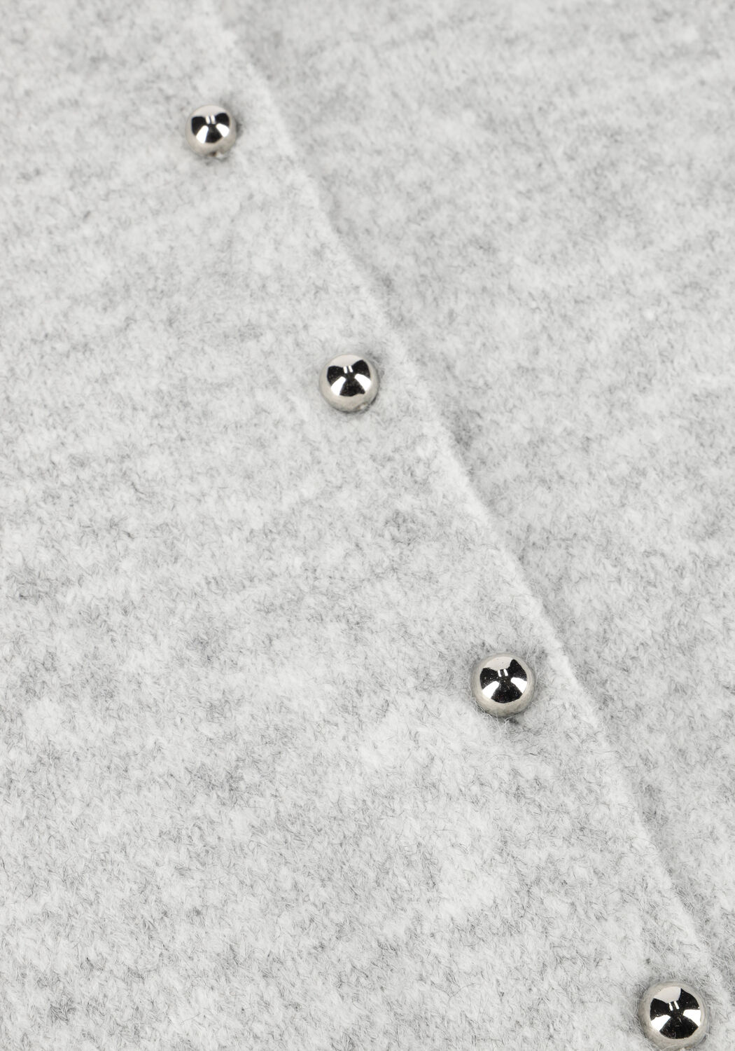 Lichtgrijze NEO NOIR Vest MITTA KNIT CARDIGAN - large