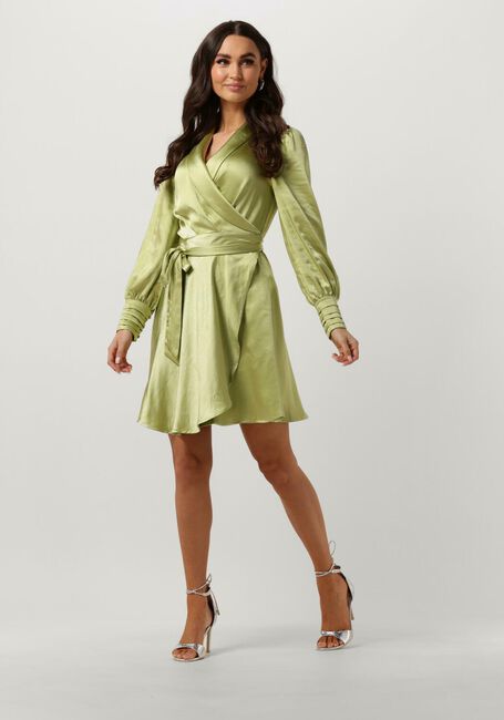 NOTRE-V Mini robe NV-DORIS SATIN DRESS en vert - large