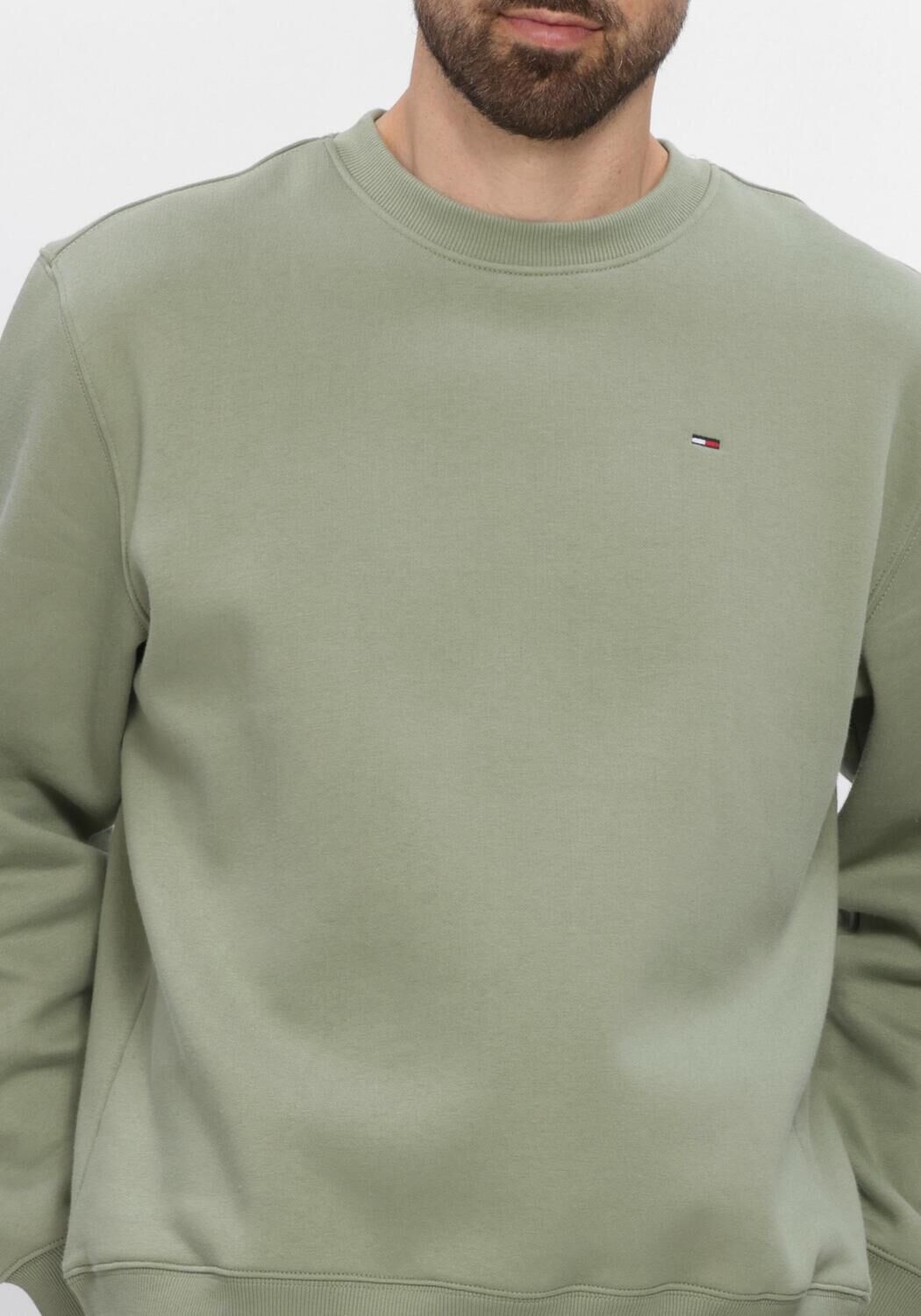 TOMMY JEANS Chandail TJM REG S FLAG CREW EXT en vert - large