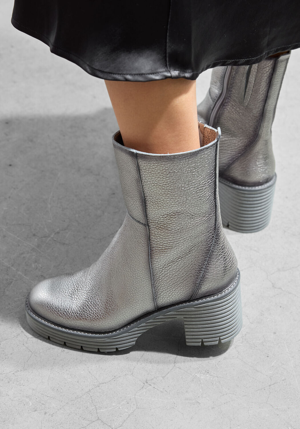 SOFTWAVES 8.88.17 Bottines en argent - large