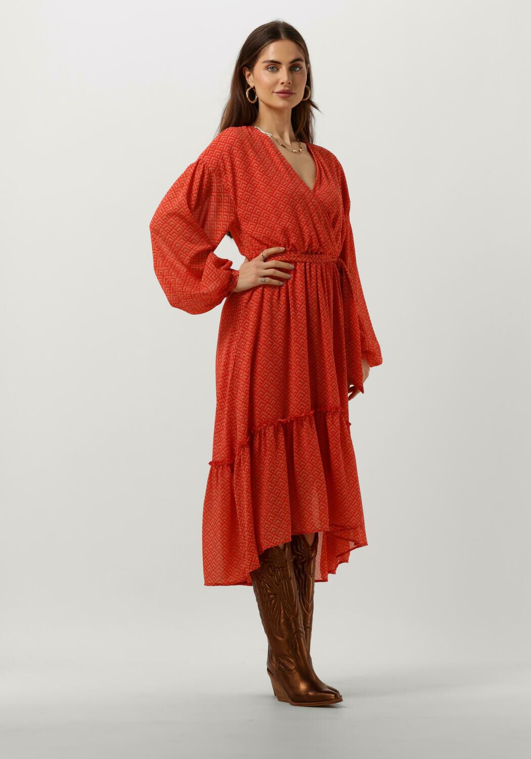 Colourful rebel jurk rood 2025