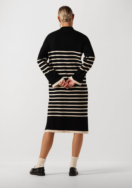 Zwarte OBJECT Midi jurk OBJROMIA L/S MIDI KNIT DRESS - large