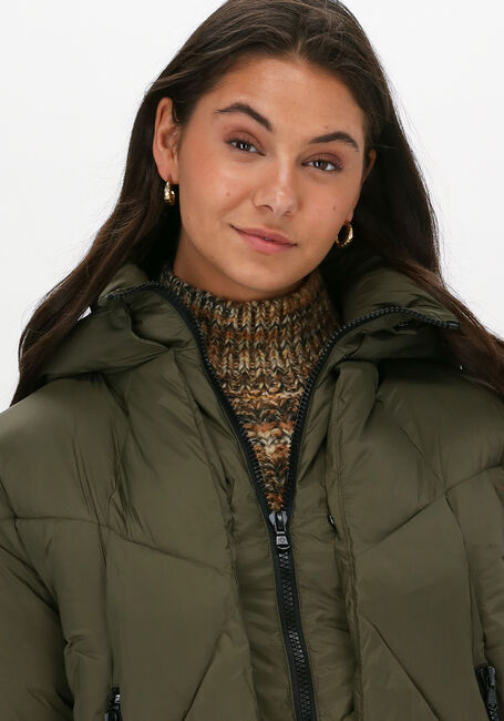 Olijf CANADIAN Gewatteerde jas EUGENIE LG SATIN - large