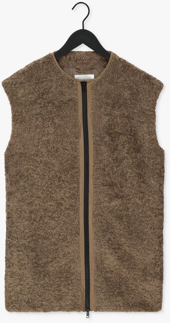 Bruine CO'COUTURE Gilet VERONIC FUR - large